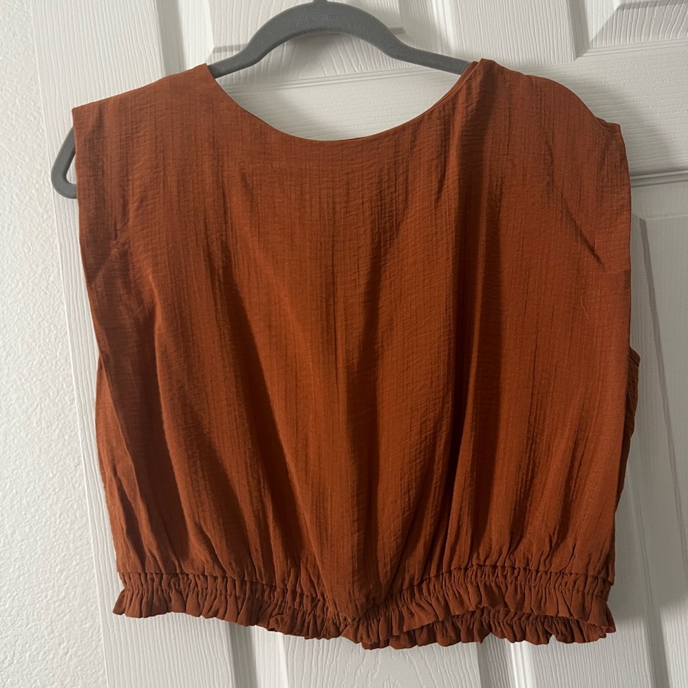 a new day Terracotta Sleeveless Blouse